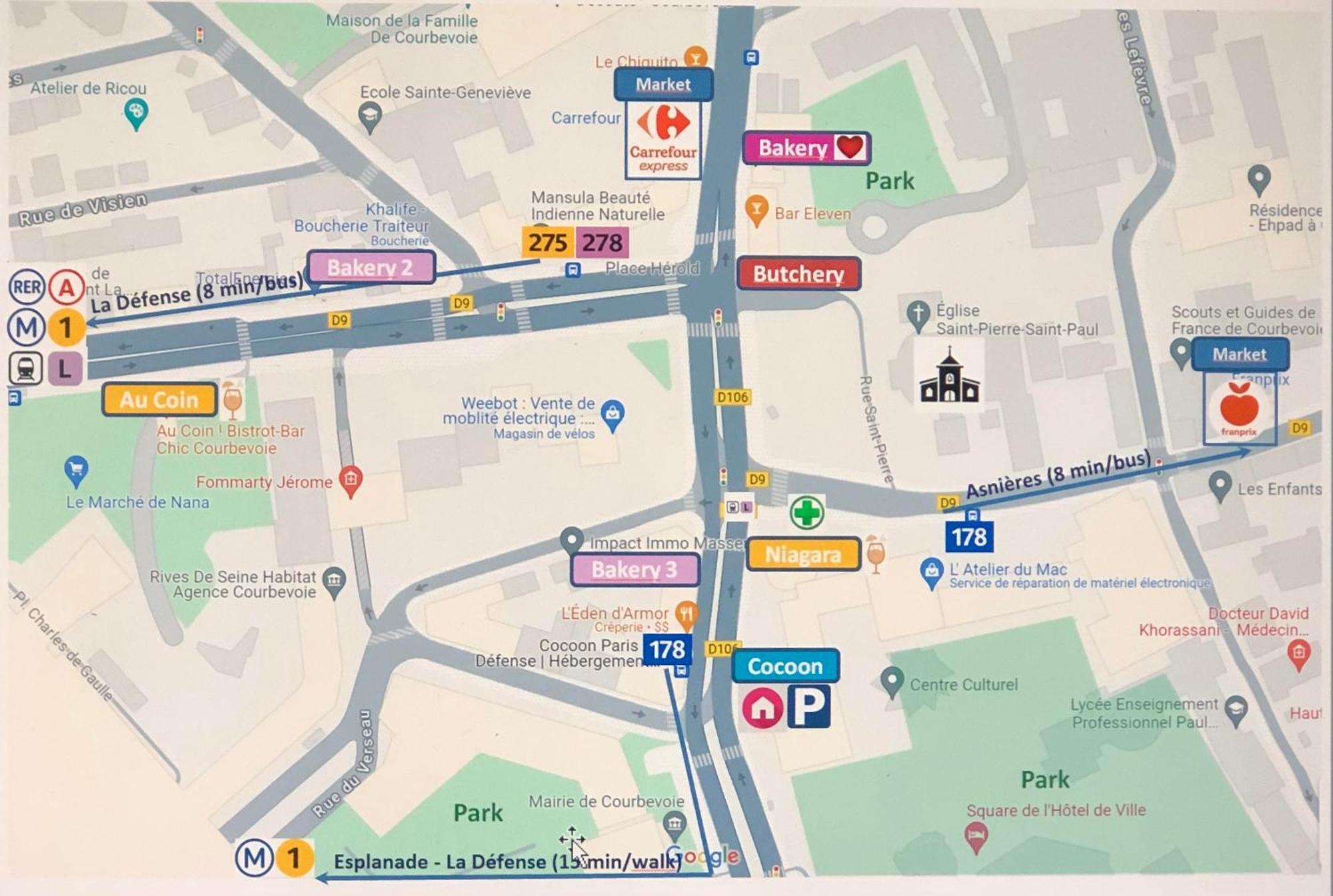 Апартаменты Cocoon Paris La Defense Курбевуа Экстерьер фото